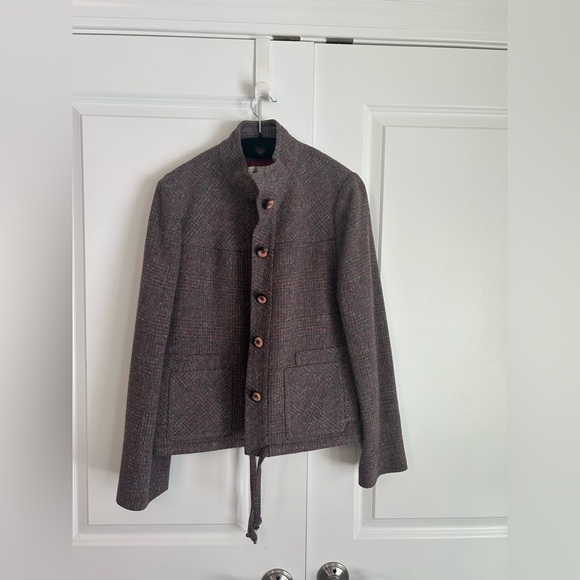 Vintage Henry White Dublin wool tweed blazer purple multicolor - Picture 2 of 9